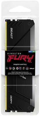 Модуль памяти DDR4 DIMM 16Gb DDR2666 Kingston FURY Beast Black RGB PnP (KF426C16BB2A/16)
