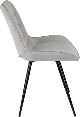 Стул для дома Бюрократ CH-K2 св.серый Holland 09 металл черный на ножках (CH-K2_1/HL09)