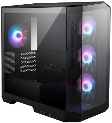 Корпус MiniTower MSI MAG Pano M100R PZ (MATX, USB 3.2 Gen 1, USB Type-C, 4x120mm ARGB Fan, TG) (306-7G24R25-HH9)