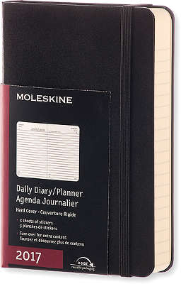 Ежедневник "Classic" (2017), Moleskine, Pocket, черный (арт. DHB12DC2Y17)