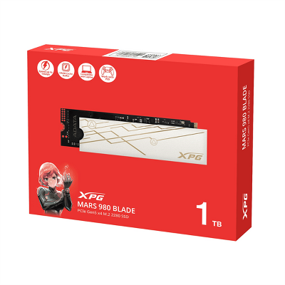 Твердотельный накопитель ADATA MARS 980 BLADE M.2 NVMe PCIe 5.0 x4 1TB 14000/13000 COLOR BOX SEPARATED