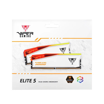 Оперативная память Patriot Viper ELITE 5 RGB DDR5 DIMM 32GB 6600MHz KIT TUF GAMING 2*16GB CL34 34-40-40-84 1.4V