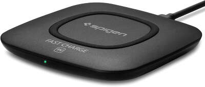 Беспроводное зарядное устройство Spigen Essential F301W Qi Fast Charge Enabled Wireless, Black [000CH20727]