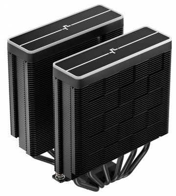 Кулер для процессора DEEPCOOL AG620 BK ARGB V2 LGA20XX/1700/1200/115X/AM5/AM4 (9шт/кор, TDP 260W, PWM, ARGB DUAL Fan 120mm, 6 тепл. трубок, черный) RET