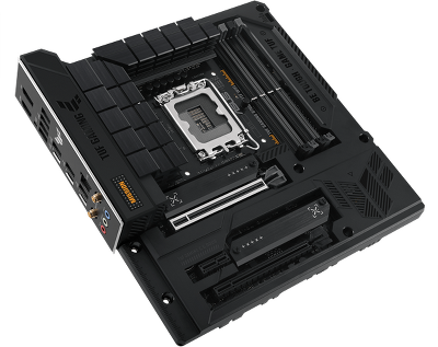 Материнская плата ASUS TUF GAMING B760M-BTF WIFI, LGA1700, B760, 4*DDR5, 4*SATA, 3*M.2, 5*USB 3.2, 4*USB 2.0, Type-C, 2*PCIx16, 1*PCIx1, DP+HDMI, mATX; 90MB1G50-M0EAY0