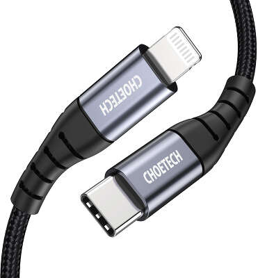 Кабель Choetech MFI USB-C to Lightning, 1.2 м, Black [IP0039]