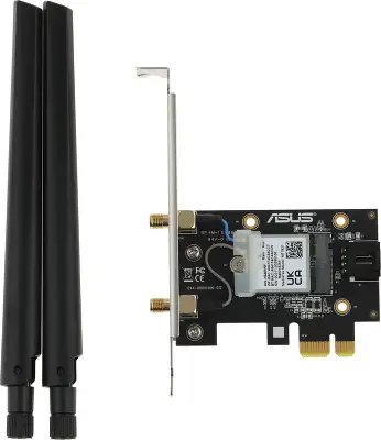 Сетевой адаптер Wi-Fi + Bluetooth Asus PCE-AX1800 AX1800 PCI Express (ант.внеш.съем) 2ант.