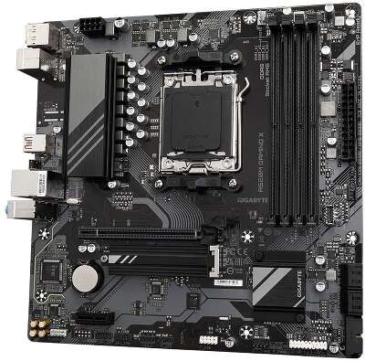 Материнская плата Gigabyte A620M GAMING X, Socket AM5, AMD A620, 4xDDR5-5200, HDMI+DP, 1xPCI-Ex16, 1xPCI-Ex1, 4xSATA3(RAID 0/1/10), 1xM.2, 8 Ch Audio, GLan, (2+2)xUSB2.0, (3+2)xUSB3.2, (1+1)xUSB3.2 Type-C™, 1xPS/2, mATX, RTL
