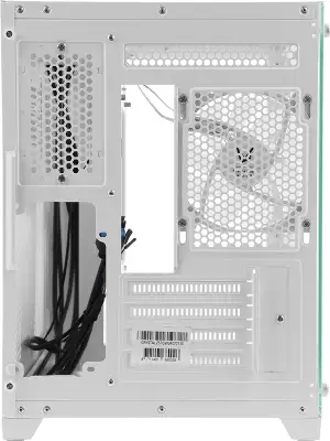 Корпус Formula Crystal Z5 TG белый без БП mATX 11x120mm 2xUSB2.0 1xUSB3.0 audio bott PSU