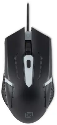 Мышь Оклик 398G черный оптическая 2400dpi USB для ноутбука 4but (1431665)