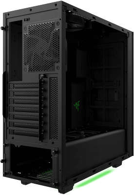 Корпус NZXT S340 Razer черный/зеленый без БП ATX 3x120mm 3x140mm 2xUSB3.0