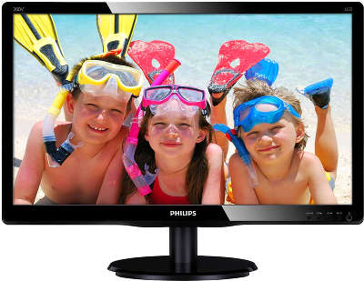 Монитор 20" Philips 200V4QSBR (00/01) черный MVA