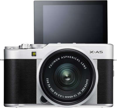 Цифровая фотокамера Fujifilm X-A5 Silver kit (XC15-45 мм f/3.5-5.6 OIS)