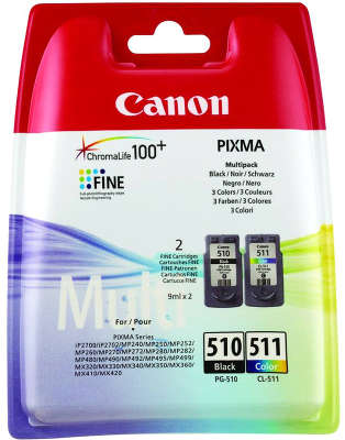 Набор картриджей Canon PG-510/CL-511 (чёрный + цветной)