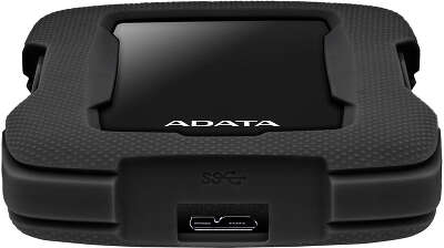 Внешний жесткий диск/ Portable HDD 5TB ADATA HD330 (Black), Silicone, USB 3.2 Gen1, 133x89x23mm, 316g /3 года/