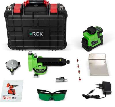Нивелир лазерн. RGK PR-3G 2кл.лаз. 532нм цв.луч. зеленый (4610011874796)