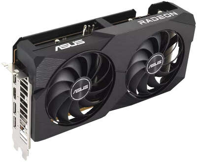 Видеокарта Asus PCI-E 4.0 DUAL-RX6600-8G AMD Radeon RX 6600 8Gb 128bit GDDR6 2044/14000 HDMIx1 DPx3 HDCP Ret