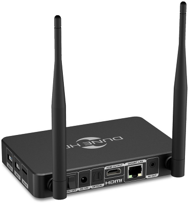 Медиаплеер/ Mediaplayer Dune HD Pro Vision 4K: UltraHD/60 Hz/HDR/HDR10+/Dolby Vision, CPU Amlogic S905X4-J, RAM 4 Gb, Flash 64 Gb, 1xUSB3.0, 1xUSB2.0, microSD, LAN 1000Mb/s, WiFi 802.11ac, BT 5.0, HDMI 2.1, S/PDIF, BT+Voice Remote Control, Android 11