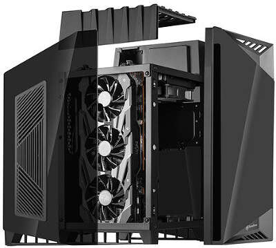 Корпус SilverStone LD03-AF, черный, mini-ITX, Без БП (SST-LD03B-AF)