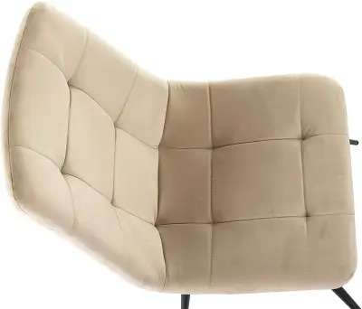 Стул для дома Бюрократ CH-K1 бежевый Holland 06 металл черный на ножках (CH-K1_1/HL07)