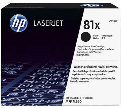 HP CF281X Картридж, Black {LJ ENTERPRISE MFP M630, (25000стр.)}