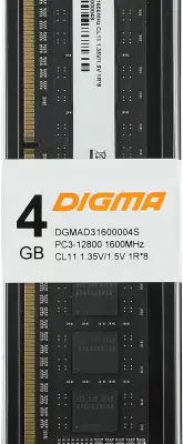 Модуль памяти DDR-III DIMM 4096Mb DDR1600 Digma single rank (DGMAD31600004S)