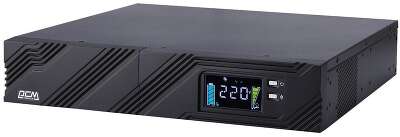 PowerCom Smart King Pro+ SPR-2000 LCD ИБП {Line-Interactive, 2000VA / 1600W, Rack/Tower, 8xC13 + 1xC19, Serial+USB, SmartSlot} (1152577)