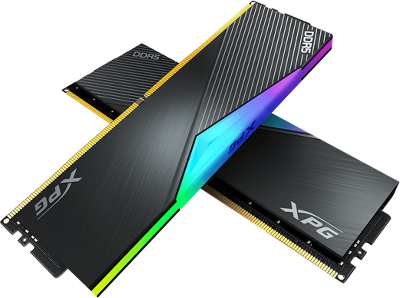 Оперативная память ADATA LANCER RGB DDR5 DIMM 64GB 6000MHz 2*32GB 30-40-40 1.35V BLACK DUAL COLOR BOX