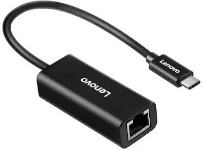 Адаптер Lenovo ThinkPad LX0804 черный USB-C to Ethernet Adapter