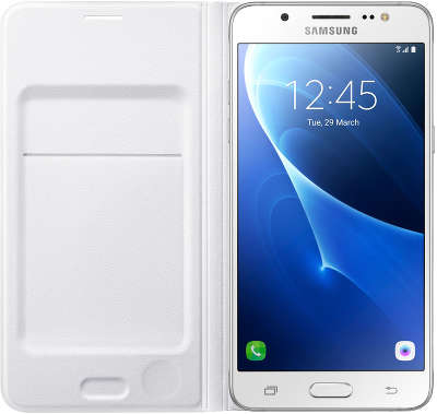 Чехол-книжка Samsung для Samsung Galaxy J7 EF-WJ710, белый (EF-WJ710PWEGRU)