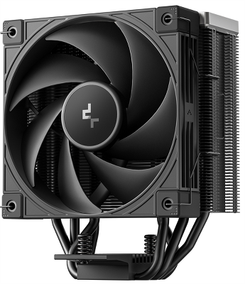 Кулер для процессора DEEPCOOL AK400 G2 LGA1851/1700/1200/115X/AM5/AM4 (12шт/кор, TDP 220W, PWM, Fan 120mm, 4 тепл. Трубки, Wood-grain top cover, черный) RET (R-AK400G2-BKNNMN-GJD)