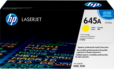 HP 645A Yellow Color LaserJet Print Cartridge (C9732A)