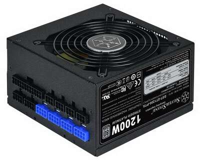 Блок питания Silverstone SST-ST1200-PTS V1.0 Strider Platinum Series, 1200W 80 Plus Platinum, ATX PC Power Supply, 120mm HYB quient fan, 140mm depth, 100% modular, RTL {4} (226582)