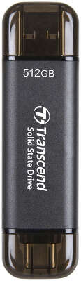 Накопитель SSD Transcend USB-C 512GB TS512GESD310C серый