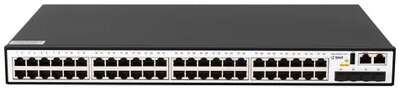 SNR SNR-S2989G-48TX Управляемый коммутатор уровня 2+, 48 портов 10/100/1000Base-T, 4 порта 1/10G SFP+, VSF HA, встроенный БП ~220V AC