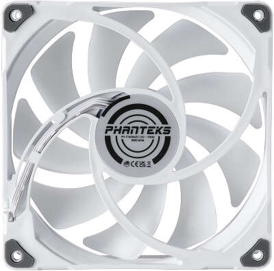 Вентилятор PHANTEKS M25 DRGB White PH-F140M25, 140 мм, 1800rpm, 36.6 дБ, 4-pin PWM + 3-pin 5V ARGB, 1шт