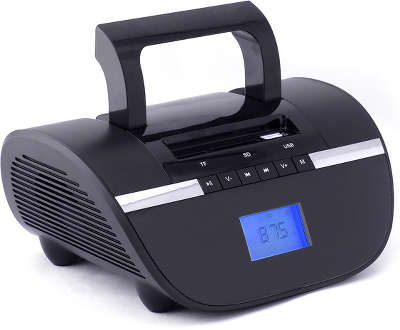 Часы-будильник-радио PERFEO i350PRO-BK Bluetooth/AUX,USB/SD, USB/600mAh (черный)