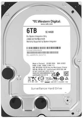 6TB WD Purple (WD63PURU)  {Serial ATA III, 5400- rpm, 256Mb, 3.5