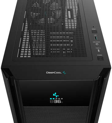 Корпус Deepcool CH510 Mesh Digital, черный, EATX, без БП (R-CH510-BKNSE1-G-1)