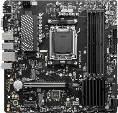 Материнская плата mATX LGAAM5 MSI PRO B650M-P