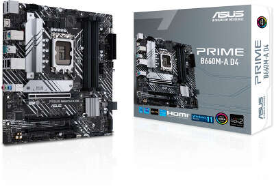 Материнская плата mATX LGA1700 ASUS PRIME B660M-A D4