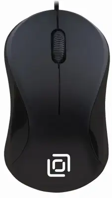 Мышь Оклик 115SR черный оптическая 1000dpi USB для ноутбука 3but (492888)