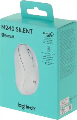 Мышь беспроводная Logitech Wireless Mouse M240 Silent, Off White USB (910-007120)