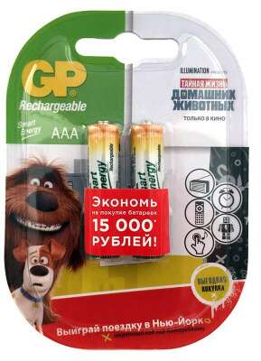 Аккумулятор GP Smart Energy 40AAAHCSV AAA NiMH 400mAh (2шт)