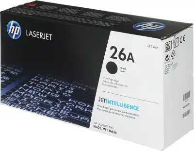 Картридж лазерный HP 26A CF226A черный бар.в компл. (3100стр.) для HP LJ Pro M402/M426