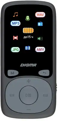 Плеер Hi-Fi Flash Digma B4 8Gb черный/1.8"/FM/microSDHC