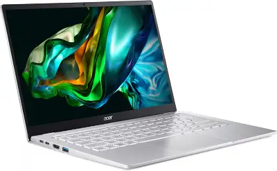 Ноутбук Acer Swift Go 14 SFG14-41-R466 Ryzen 5 7530U 8Gb SSD512Gb AMD Radeon Graphics 14" IPS FHD (1920x1080) Windows 11 Home silver WiFi BT Cam (NX.KG3CD.001)