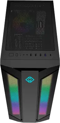 Корпус GMNG OGC-G130 черный без БП E-ATX 5x120mm 2xUSB2.0 1xUSB3.0 audio bott PSU