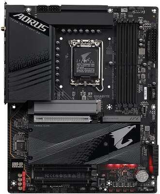 Материнская плата Gigabyte Z790 AORUS ELITE AX, Socket 1700, Intel®Z790, 4xDDR5-4800, HDMI+DP, 3xPCI-Ex16, 6xSATA3(RAID 0/1/5/10), 4xM.2, 8Ch Audio, 1x2.5GbLan, WiFi, (4+4)xUSB2.0, (5+2)xUSB3.2, (1+1)xUSB3.2 Type-C™, ATX, RTL {}