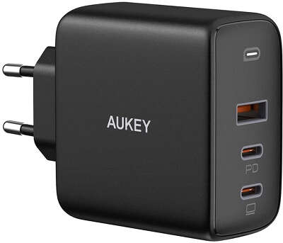 Зарядное устройство Aukey Omnia Mix3 90W 3-Port PD Charger, Black [PA-B6SB]